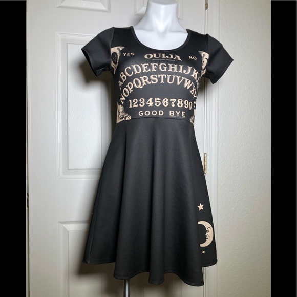 Mighty Fine Dresses & Skirts - NWOT Ouija Board Dress Black Jr. Med